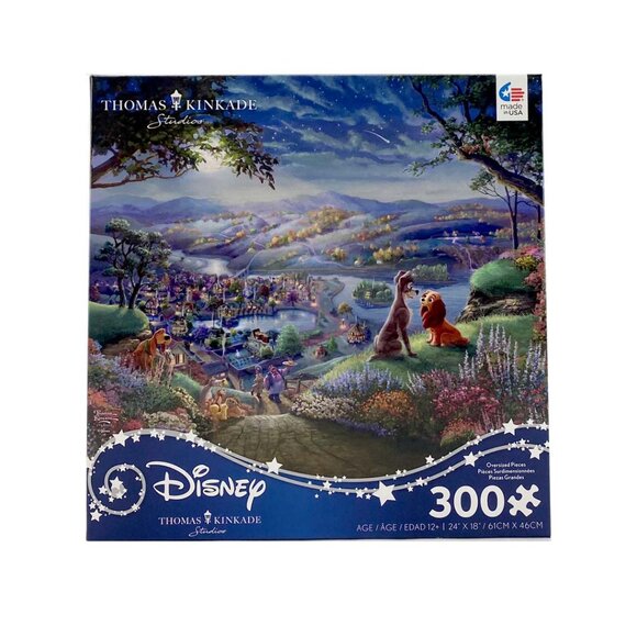Ceaco | Disney 300 Piece Jigsaw Puzzle: Lady and the Tramp Falling in Love **NEW - Picture 1 of 3
